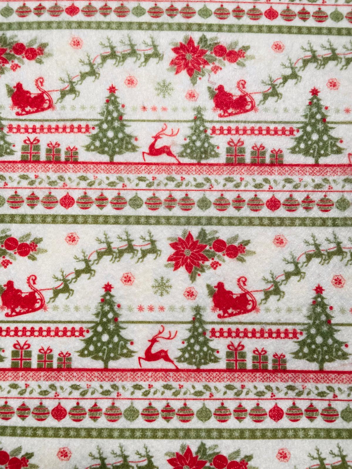 Pannolenci 50x40 cm Magico Natale Panna