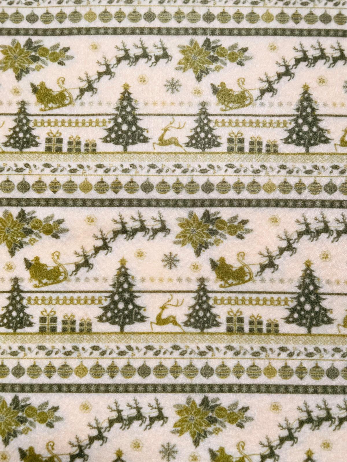 Pannolenci 50x40 cm Magico Natale Verde Muschio