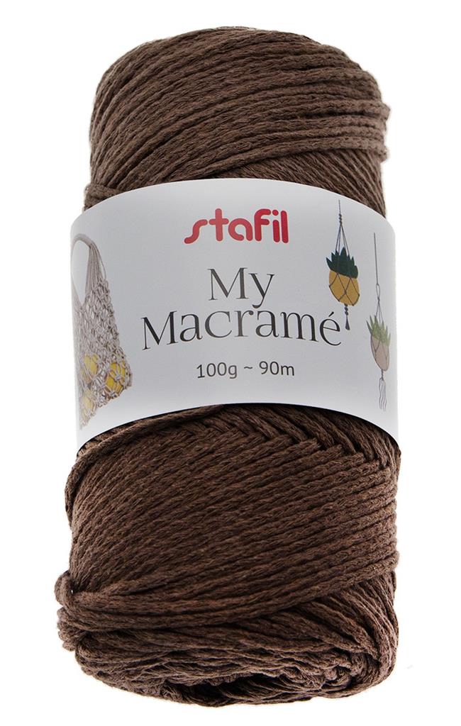 FILATO MACRAMÈ 100g~90m - MARRONE