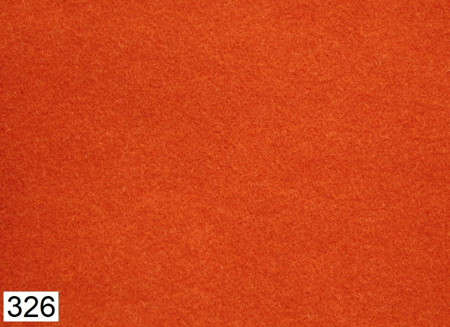 Feltro Lana leggero 2 mm - 50x72,5 cm - Arancio