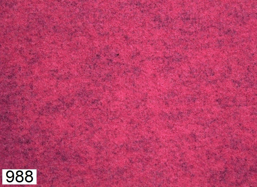 Feltro Lana leggero 2 mm - 50x72,5 cm - Ciclamino Melange