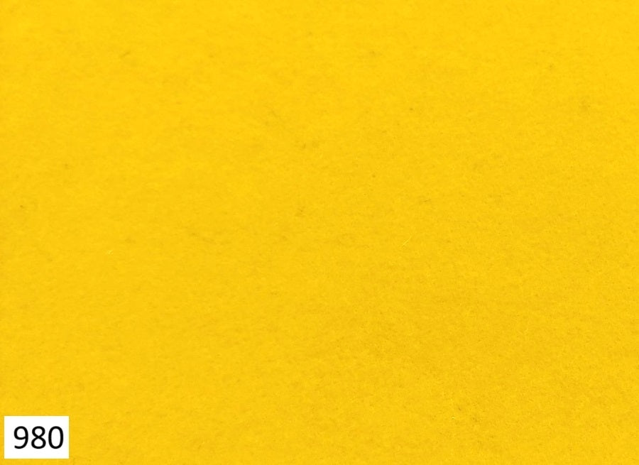 Feltro Lana leggero 2 mm - 50x72,5 cm - Giallo sole