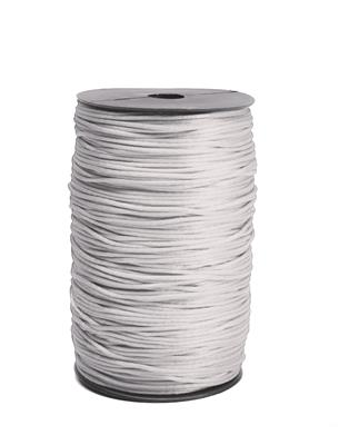 Cordoncino satinato - Bianco - Rocca da 700 gr - 2 mm