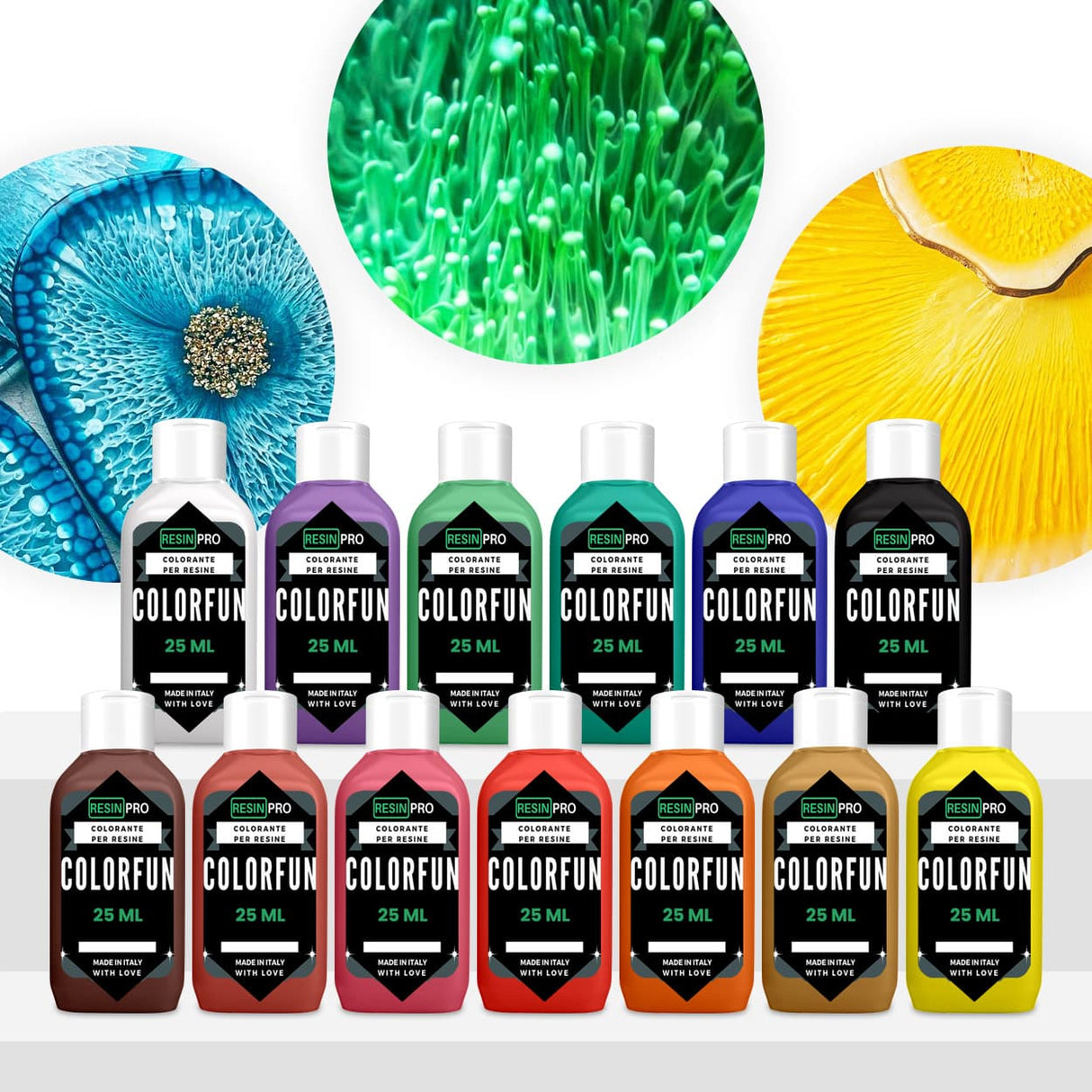 Set di paste coloranti per effetto pastello con Resina – 13 COLORANTI