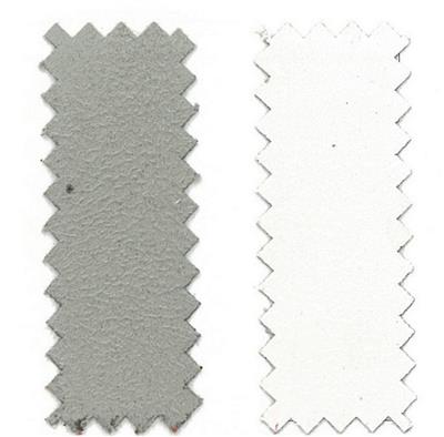 TESS.SIMILPELLE scamosciata 50x70 cm - doubleface - grigio/bianco