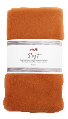 TESSUTO PELUCHE soffice - Rosso Volpe