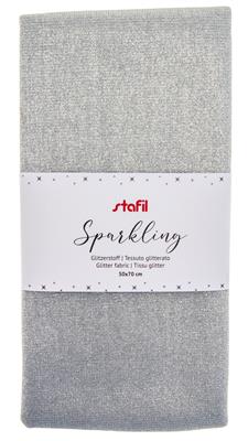 TESSUTO SPARKLING 50X65CM - ARGENTO