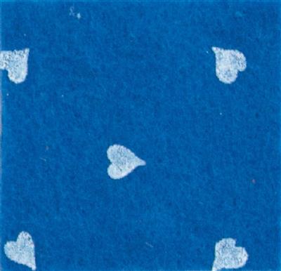 Pannolenci Cuori Blu Medio- 50x40 cm