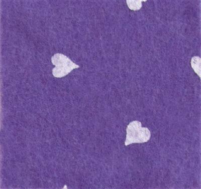 Pannolenci Cuori Viola- 50x40 cm