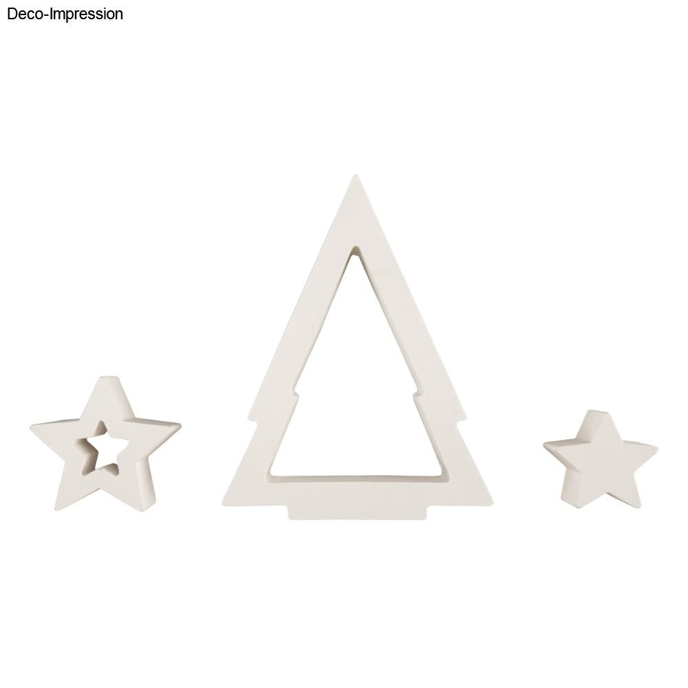 Stampo in silicone Alberoe stelle 14,5x26x4cm - 3 forme