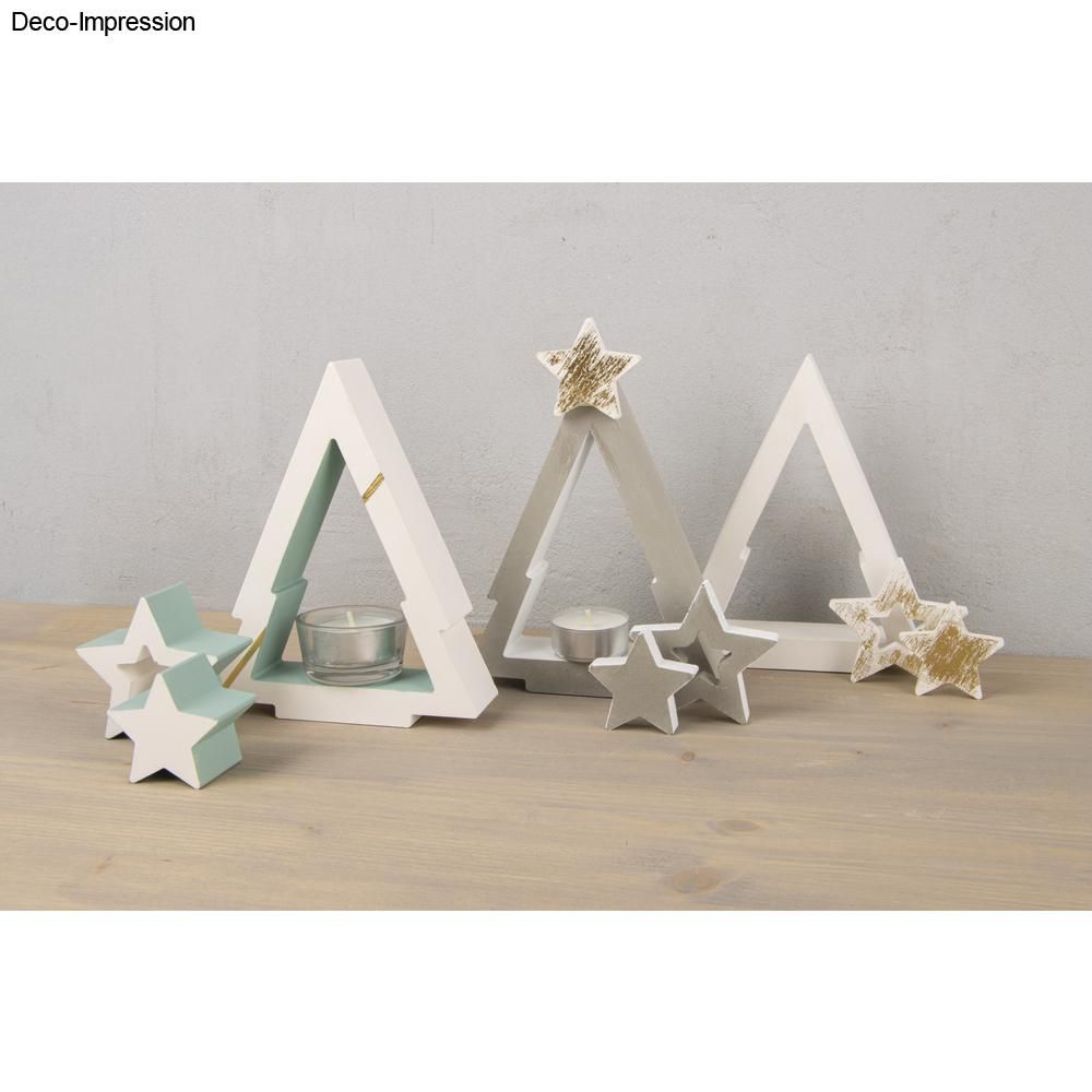 Stampo in silicone Alberoe stelle 14,5x26x4cm - 3 forme