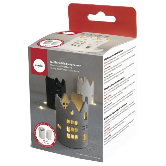 Stampo in silicone Portacandele Case - ø 8cm x H 11,20cm