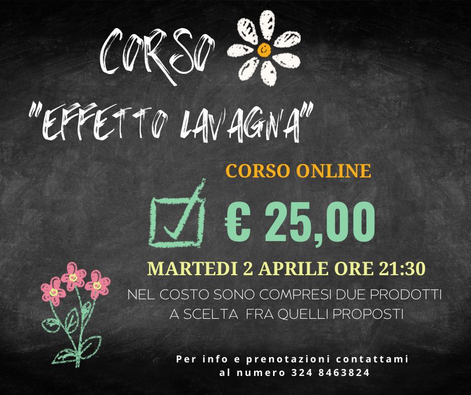 Corso "EFFETTO LAVAGNA"