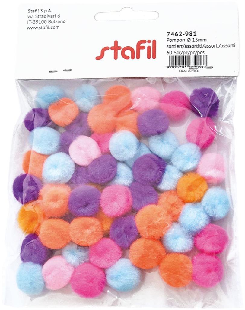 pompon Ø 15mm - Multicolor