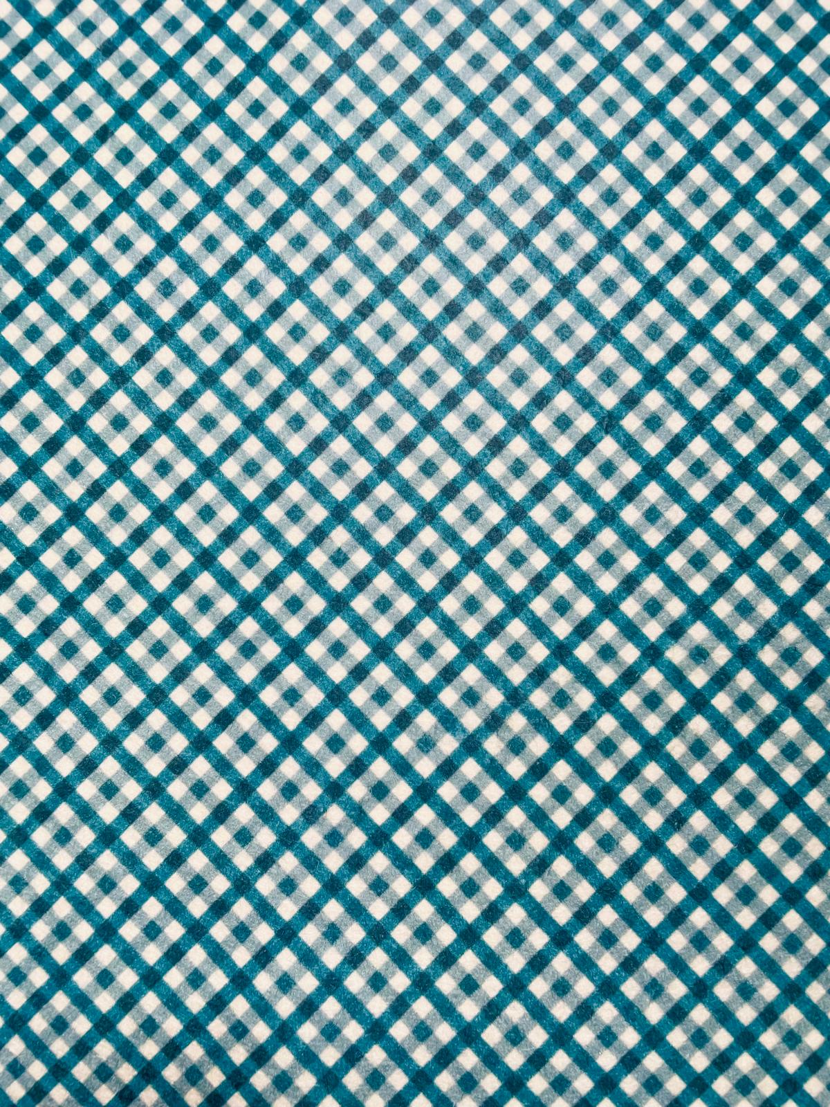 Pannolenci 50x40 cm Quadrettino Ottanio