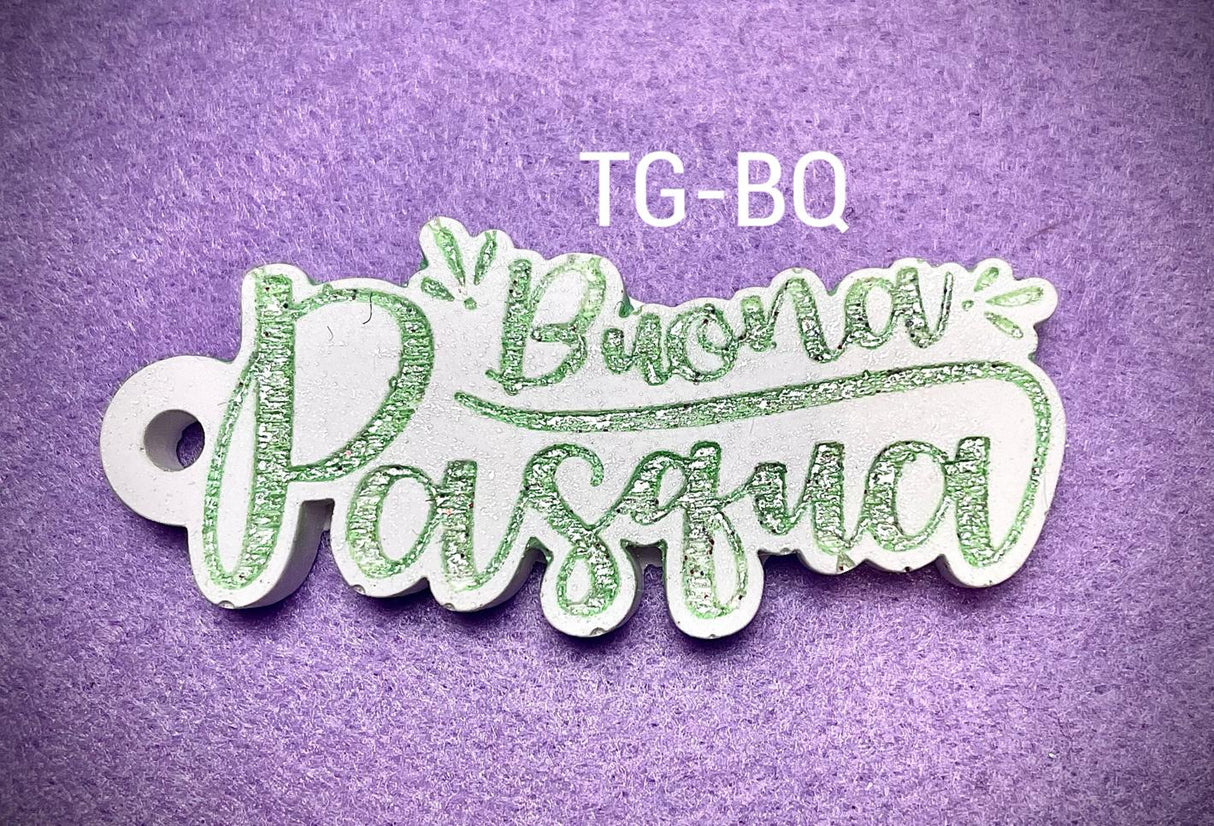 Tag scritta "Buona Pasqua"