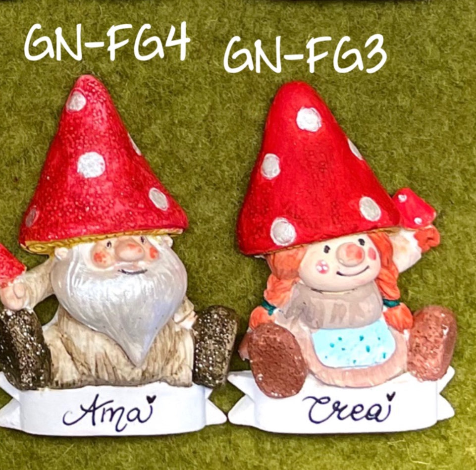 Coppia Stampi Gnomi Fungo 3-4
