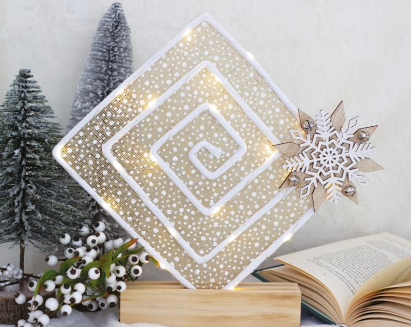 Spirale Metallo Quadrata 25x23,5 cm