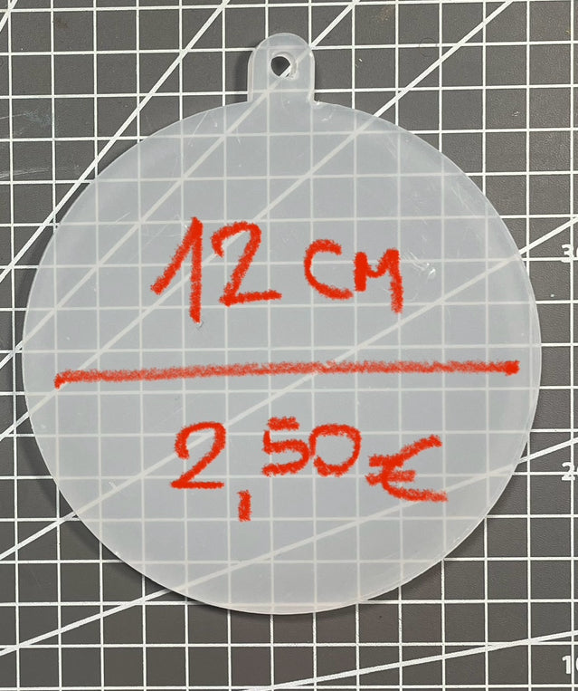 Sfera Plexiglass diam.12 cm h. 0,5 cm