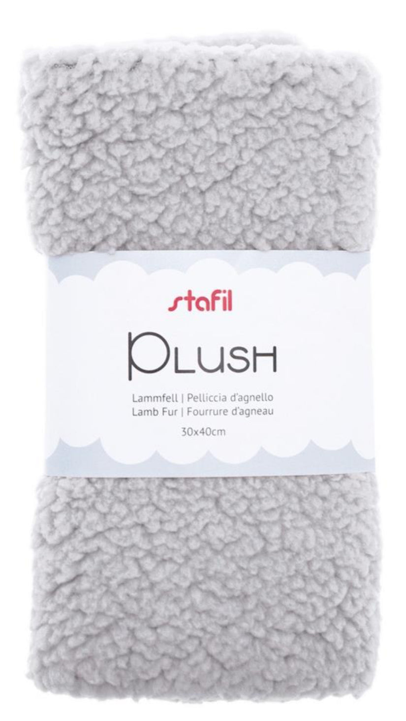 PLUSH - TESS.PELLICCIA D'AGNELLO 30X40 - Grigio Chiaro