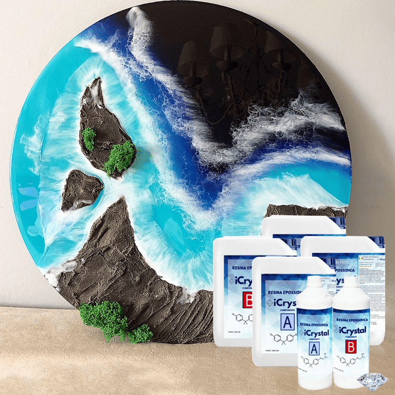 iCrystal – Resina Epossidica Multiuso – Colate fino a 1,5 cm - 1,500 gr