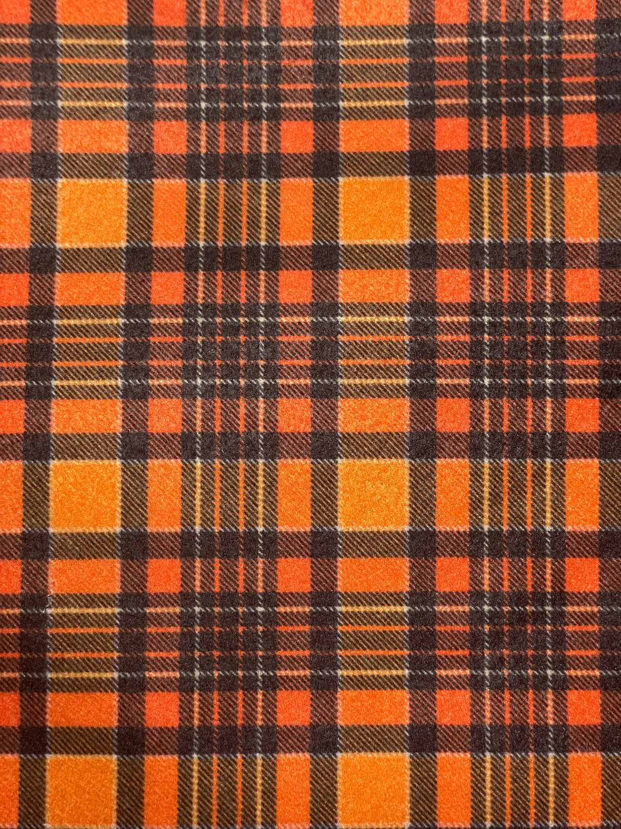 Pannolenci stampato - Tartan arancio 50x40 cm
