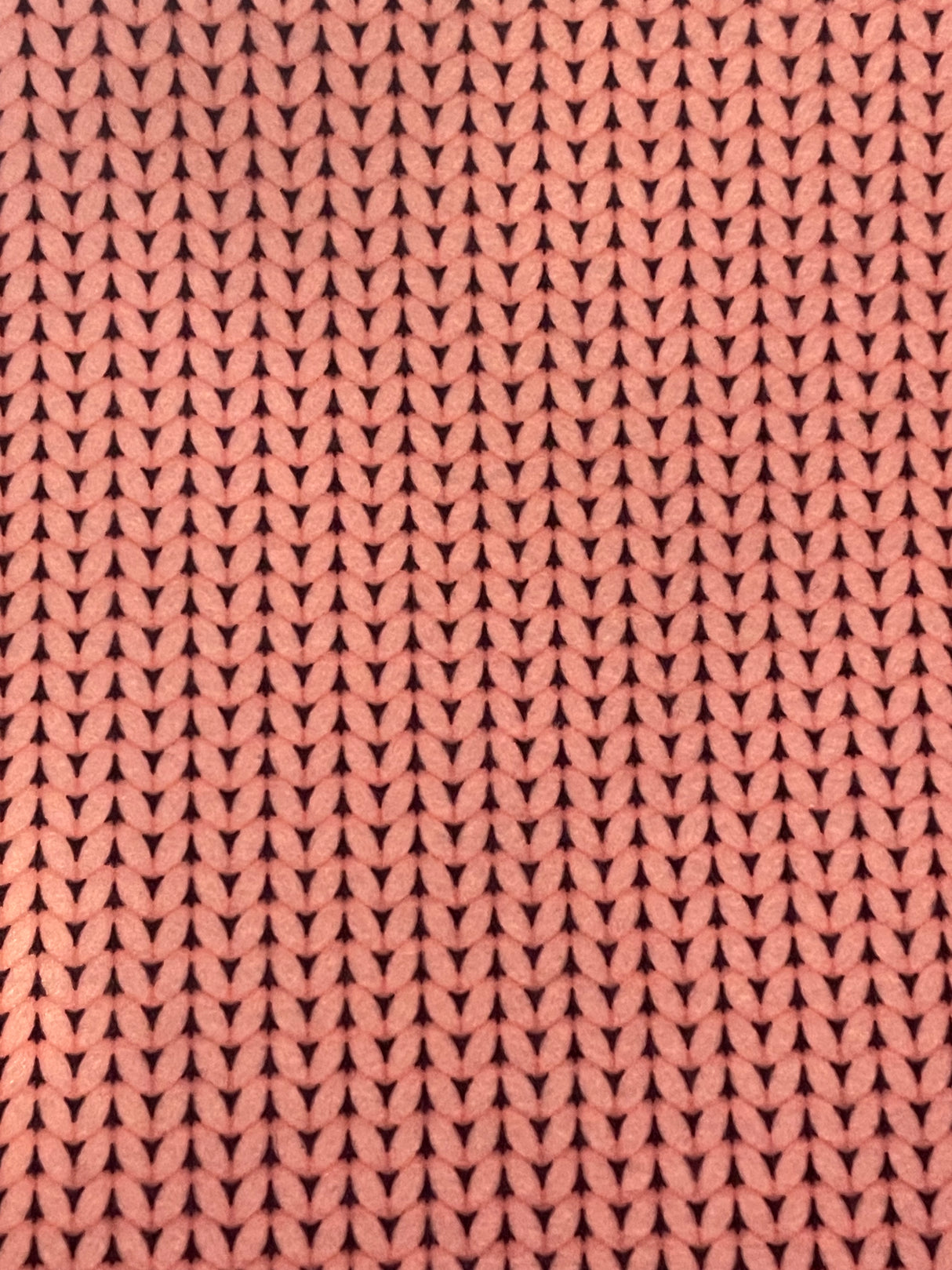 Pannolenci stampato maglia - Salmone - 50x45 cm