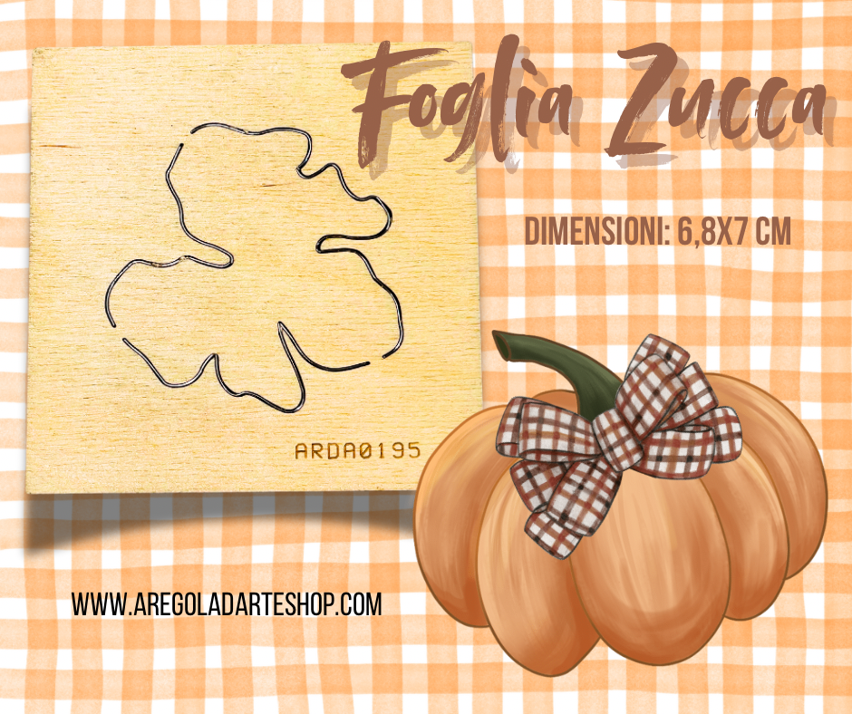 Fustella Minisize - Foglia Zucca