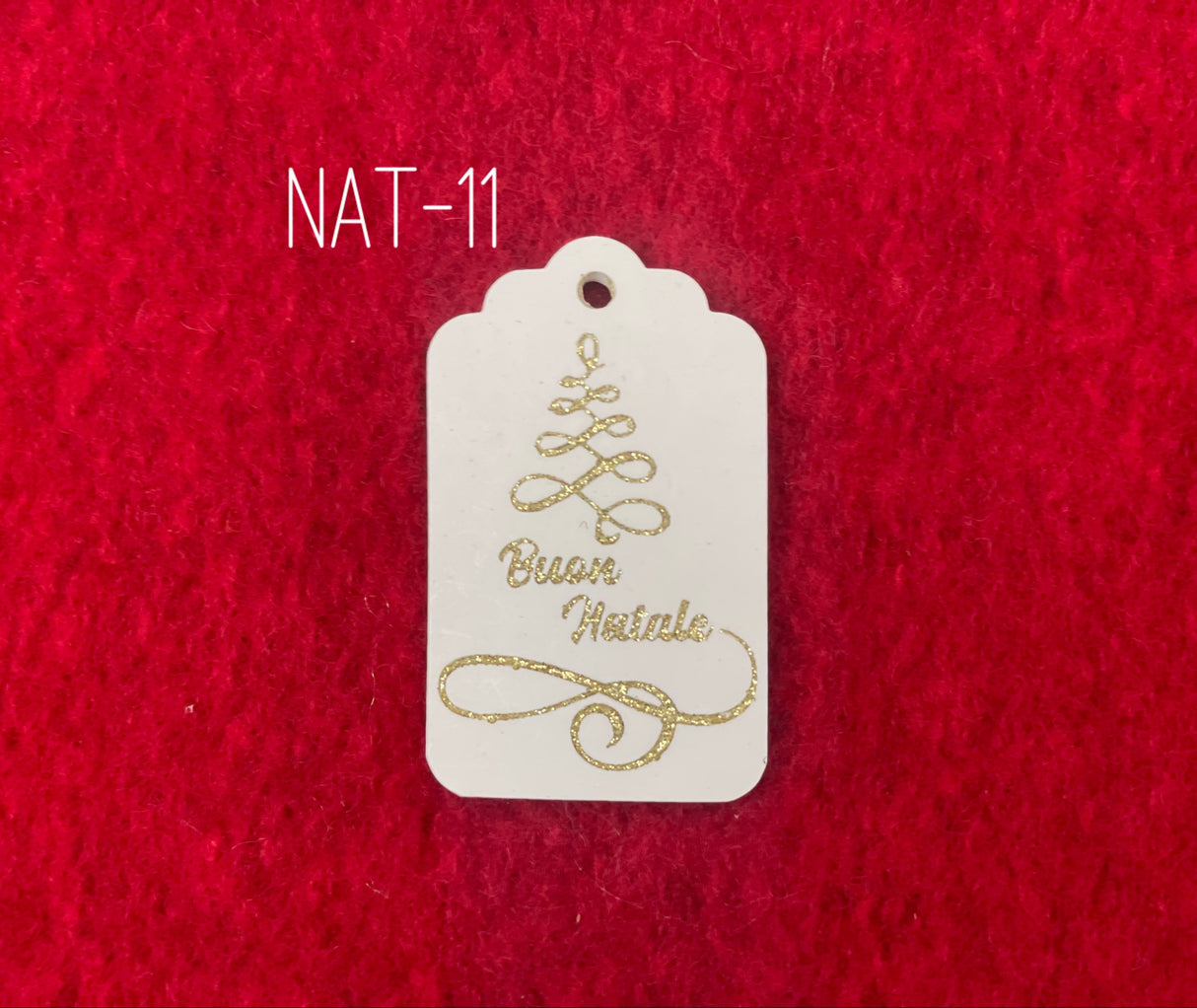 TAG Buon Natale h.5,9 cm