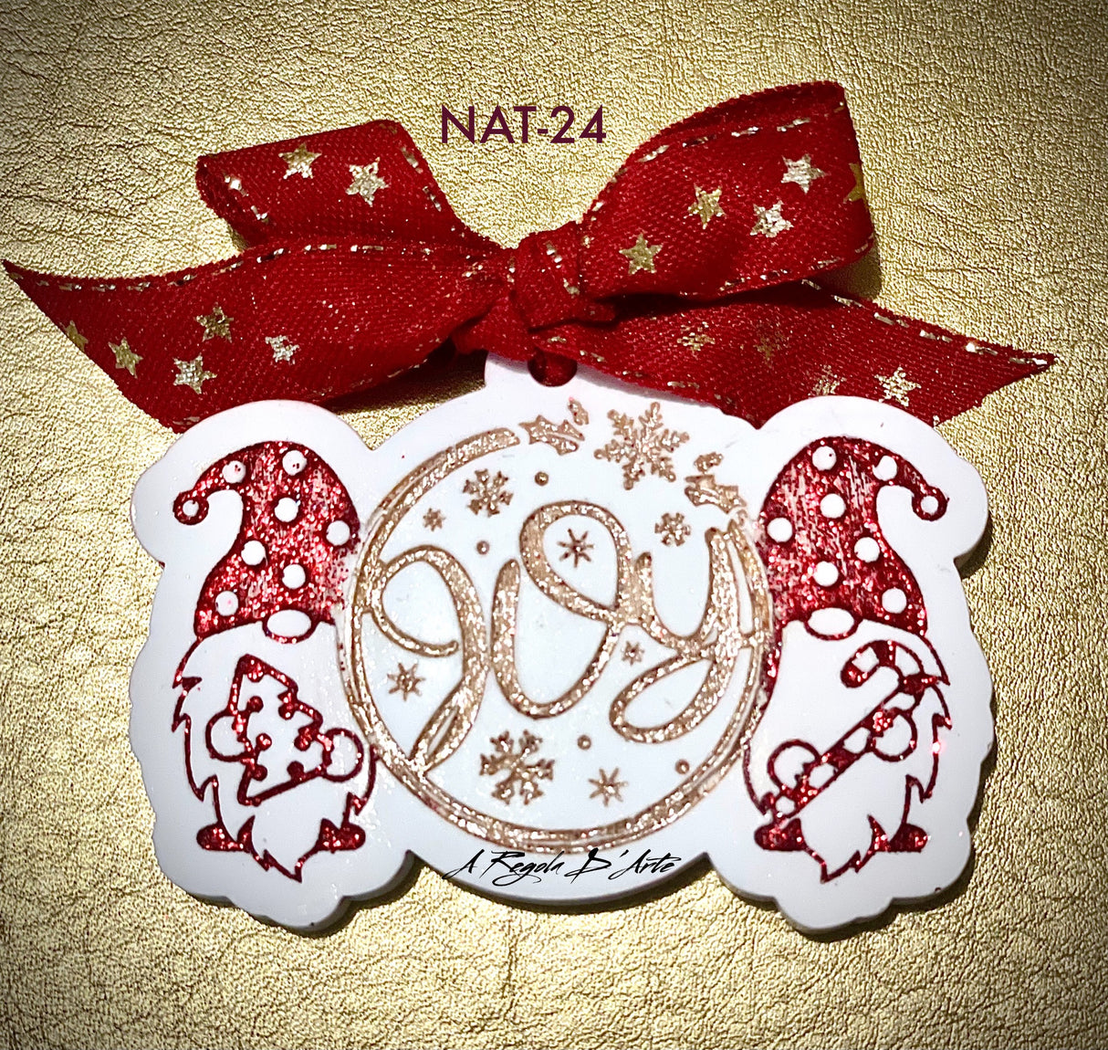 Targa Gnomi Joy - 7x4 cm