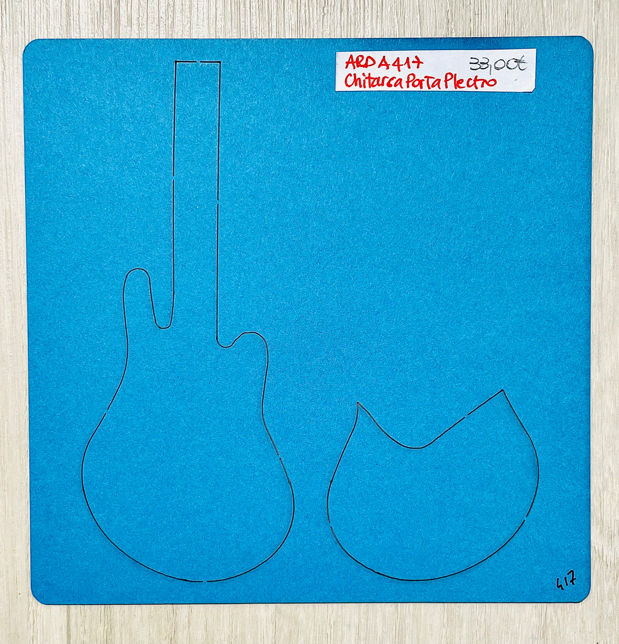 Fustella "Chitarra porta plectro"