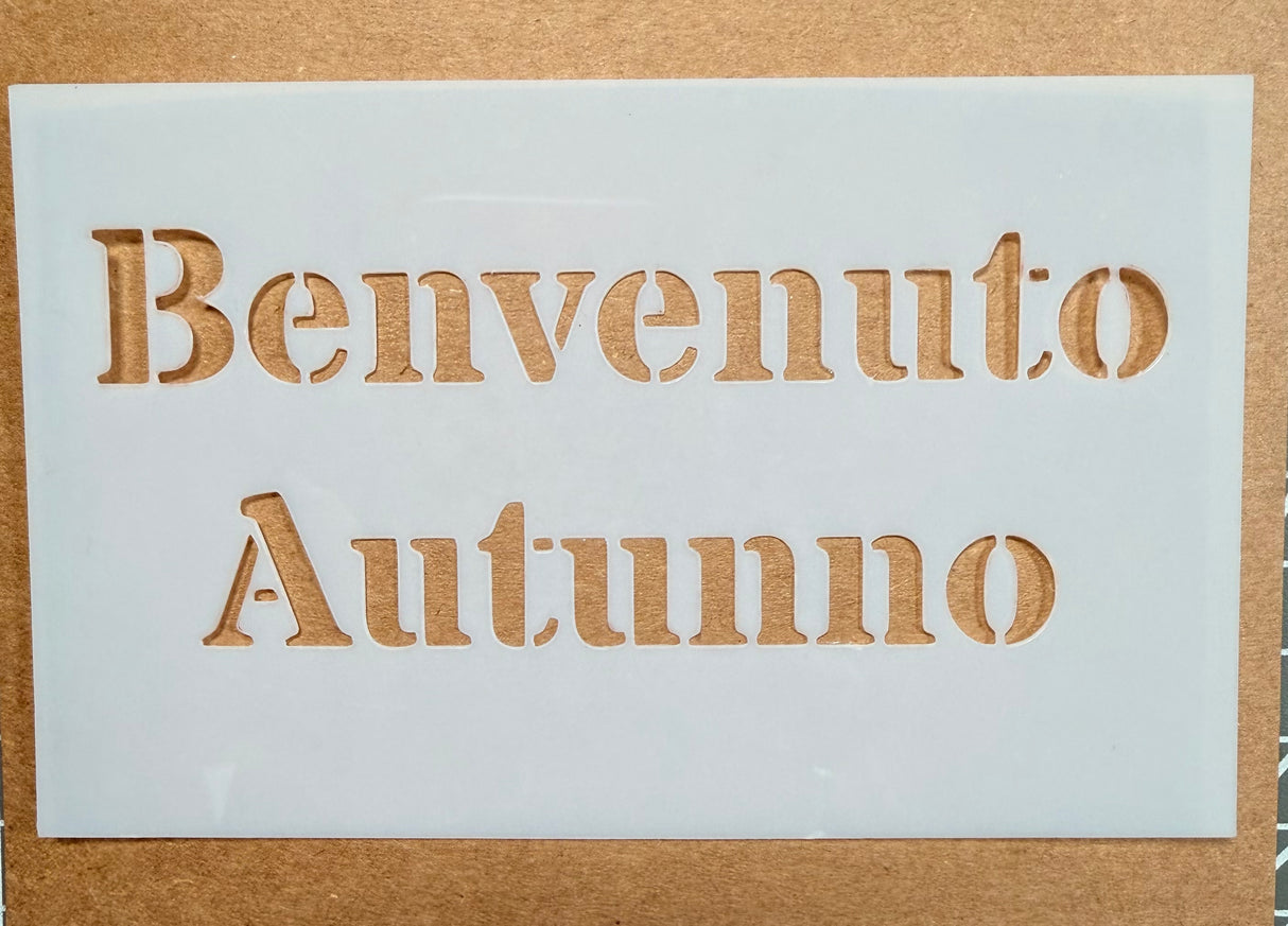 Mascherina "Benvenuto Autunno"