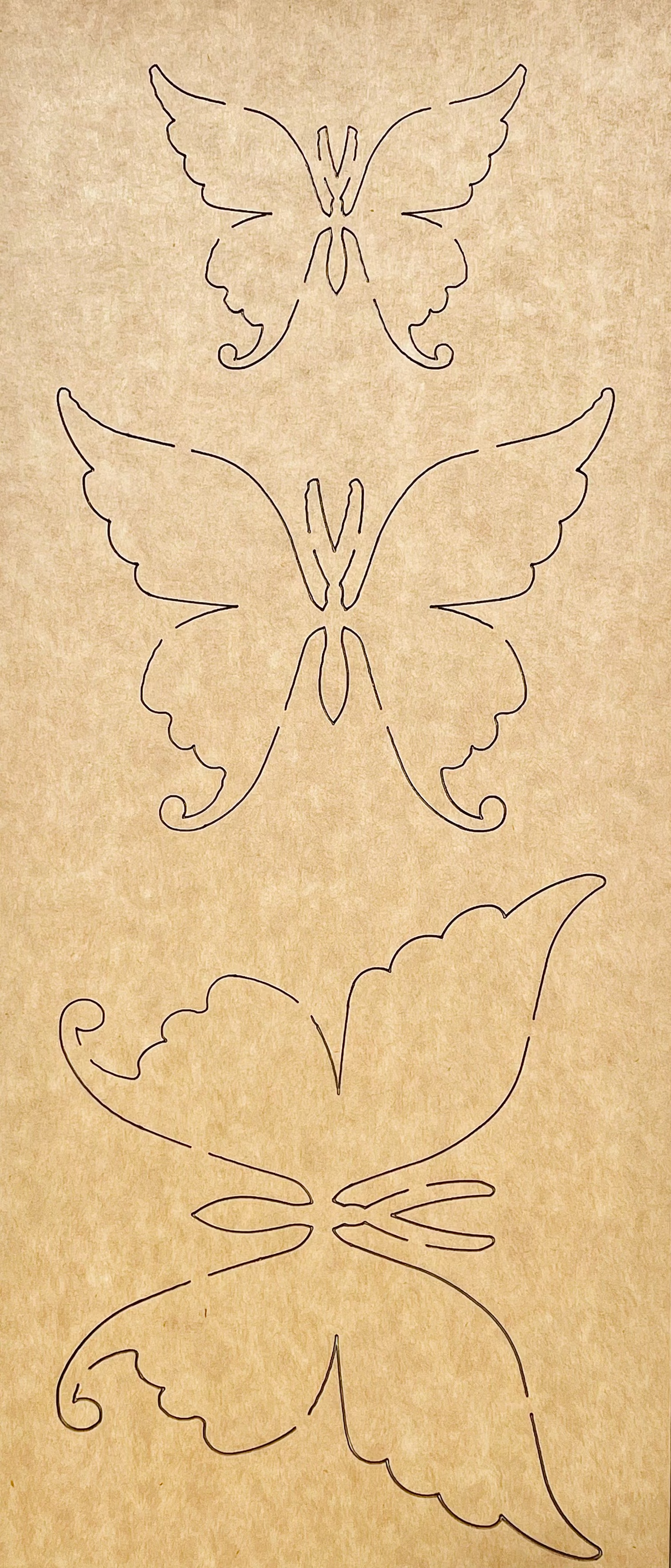 Fustella "Tris Farfalle"