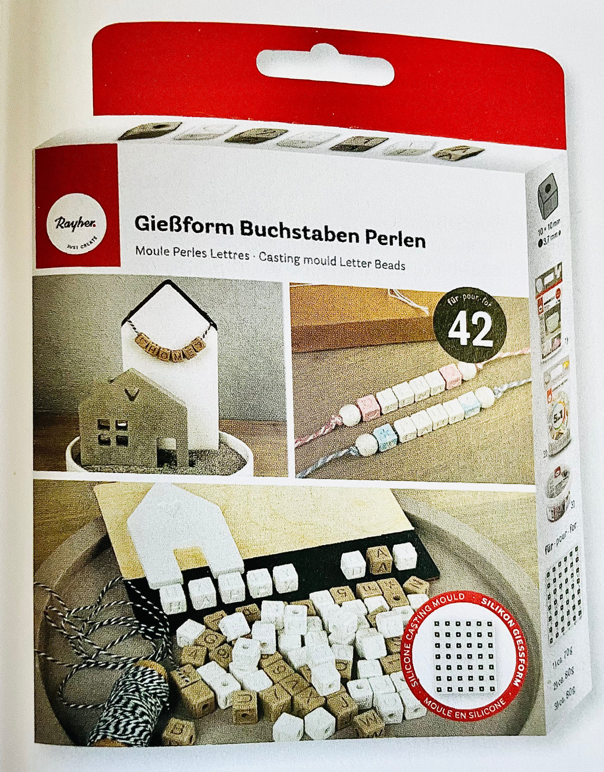 Stampo silicone Lettere Perle