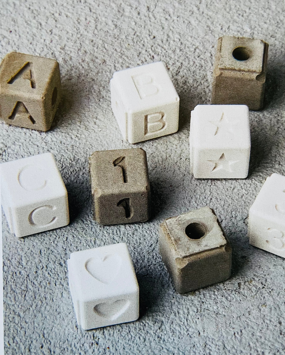 Stampo silicone Lettere Perle