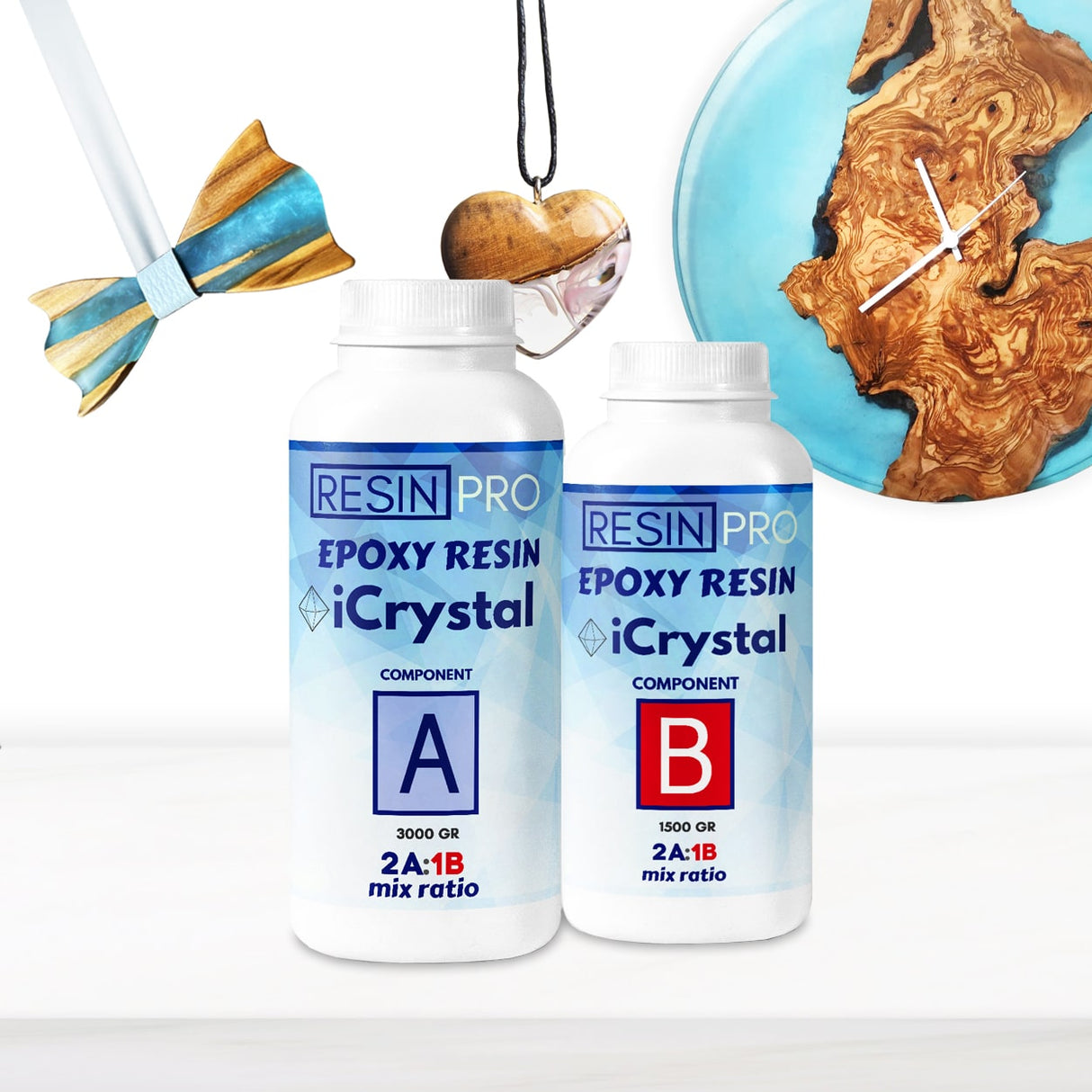 iCrystal – Resina Epossidica Multiuso – Colate fino a 1,5 cm - 1,500 gr