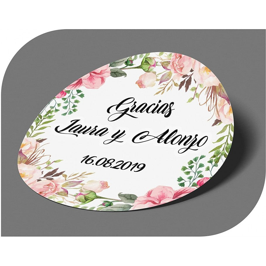 100 etichette adesive logo