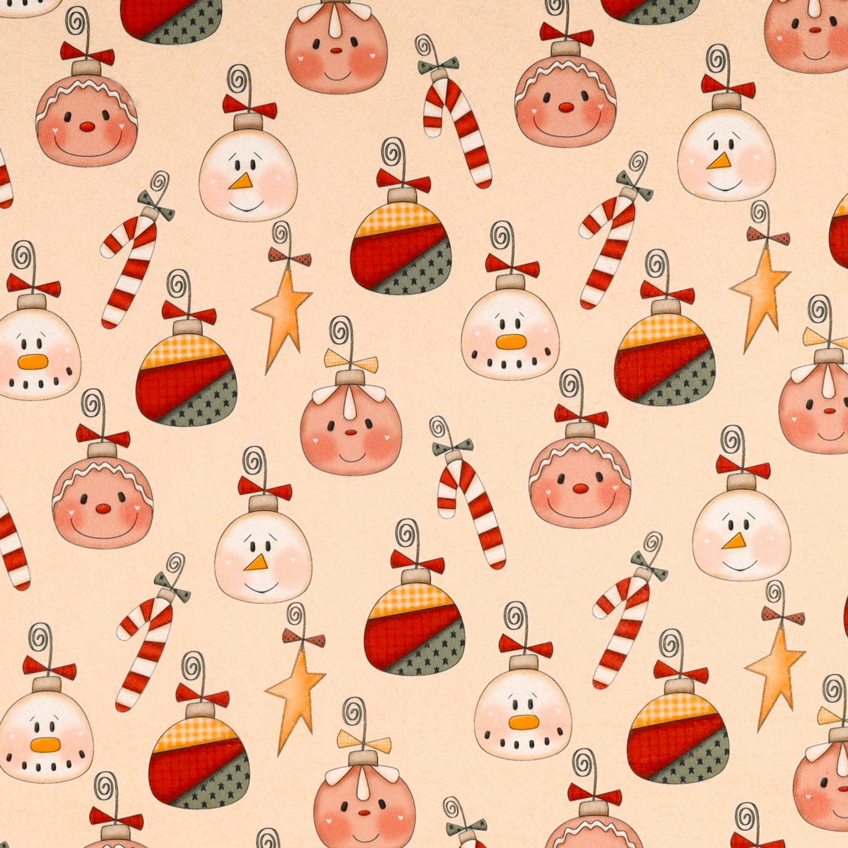 Pannolenci Faccine Natalizie Panna 50x40 cm