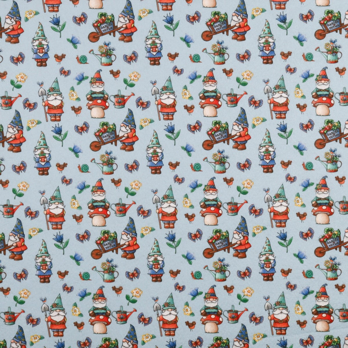 Pannolenci Gnomi Colorati Fondo Azzurro 50x40 cm