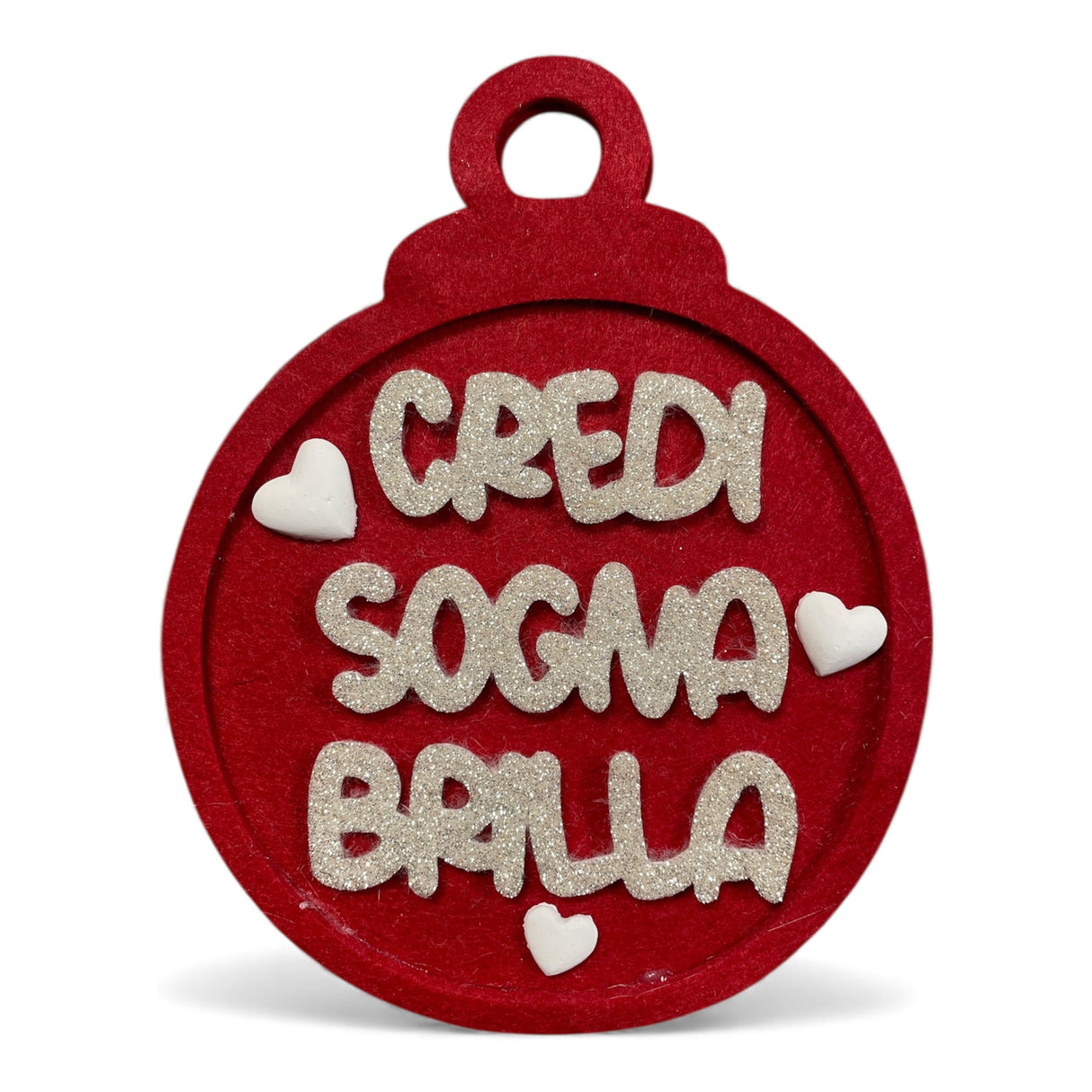 Fustella scritte "CREDI, SOGNA, BRILLA"