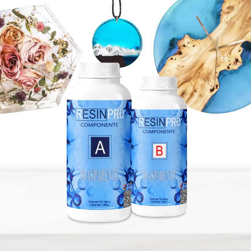 Resina Epossidica Trasparente Multiuso Atossica – Colate fino a 2cm - 160gr