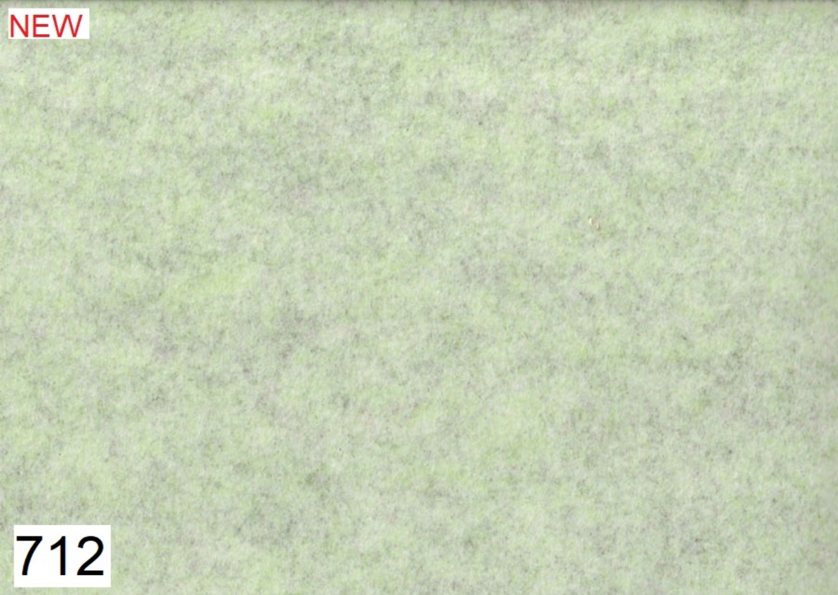 Feltro Lana leggero 2 mm - 50x72,50cm verde menta pastello melange