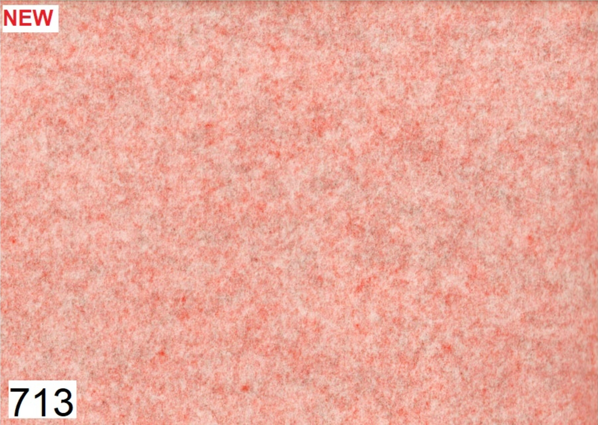 Feltro Lana leggero 2 mm - 50x155cm salmone pastello melange
