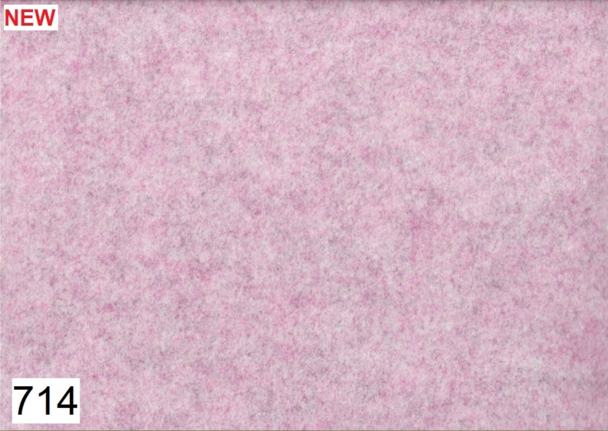Feltro Lana leggero 2 mm - 50x72,50cm lilla pastello melange