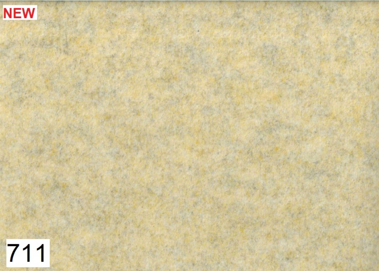 Feltro Lana leggero 2 mm - 50x155cm giallo pastello melange