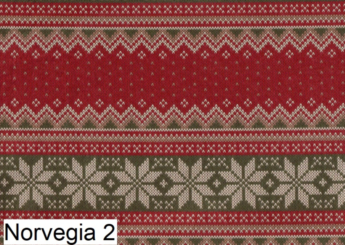 Pannolenci stampato Maglia Norvegia 2 - 50x45 cm