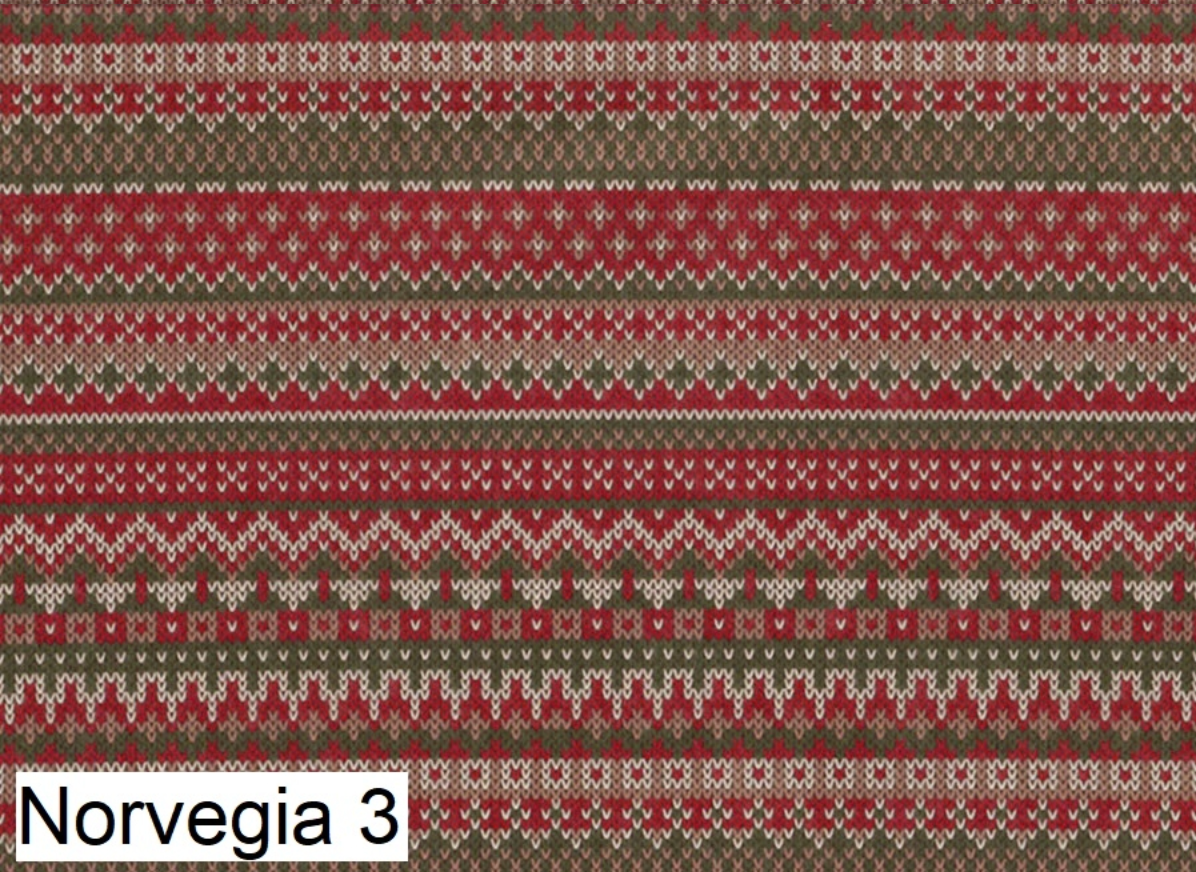 Pannolenci stampato Maglia Norvegia 3 - 45x50 cm