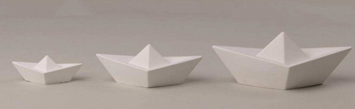 Stampo in silicone Barchette Origami3 dimensioni