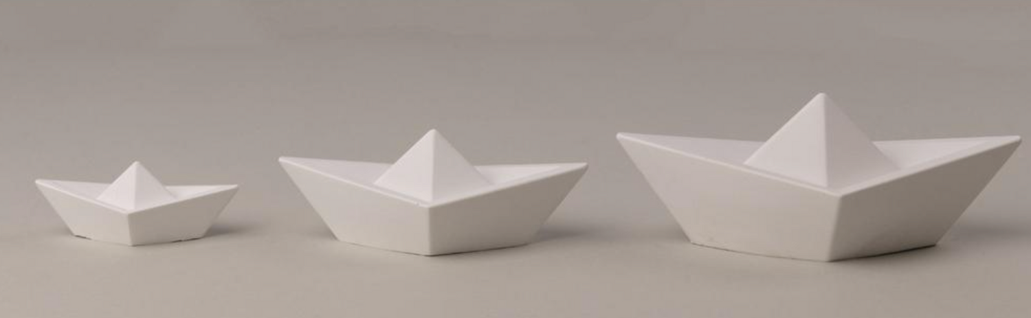 Stampo in silicone Barchette Origami3 dimensioni