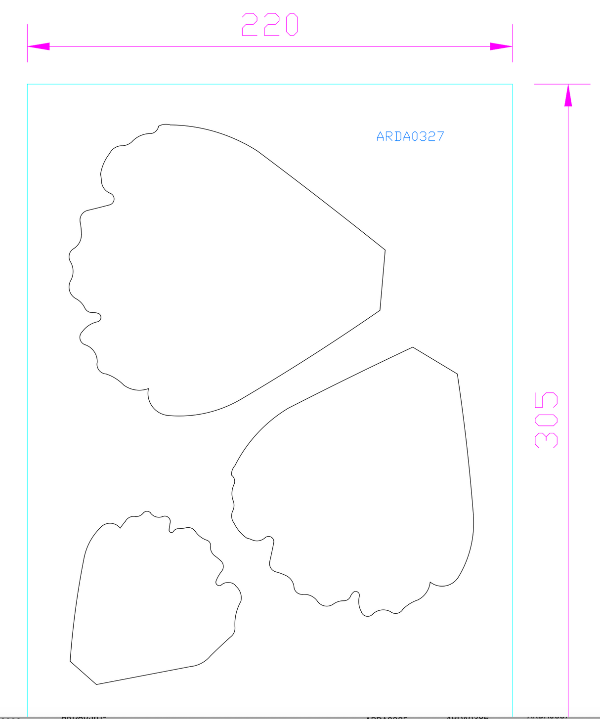 Fustella "Petali Peonia" -Plus